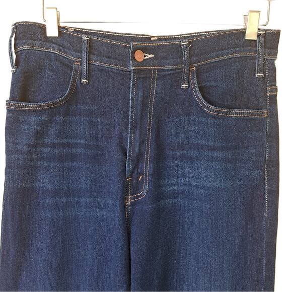 MOTHER The Hustle Roller Sneak High Waist Wide Leg Jeans Size 30 Off Limits Dark - Picture 9 of 15
